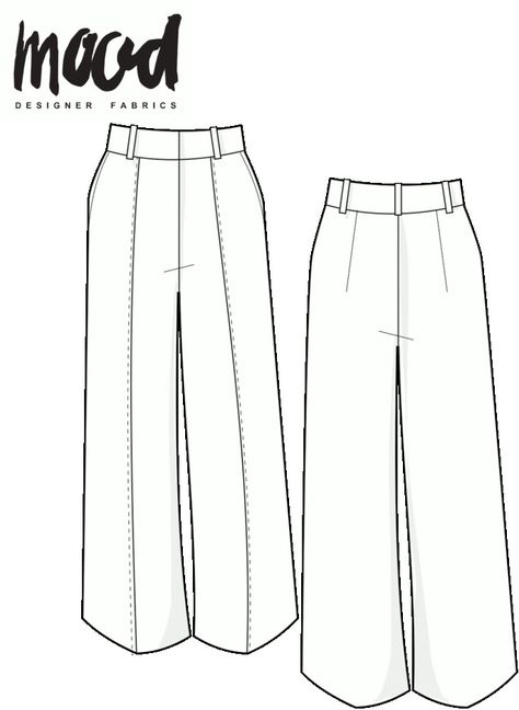 Patron gratuit pantalon large - Chez elkalin.com Diy Couture, Pantalon Large, Sewing Patterns Free, Sewing Tutorials, Diy Clothes, Free Pattern, Sewing Patterns, Couture, Sewing