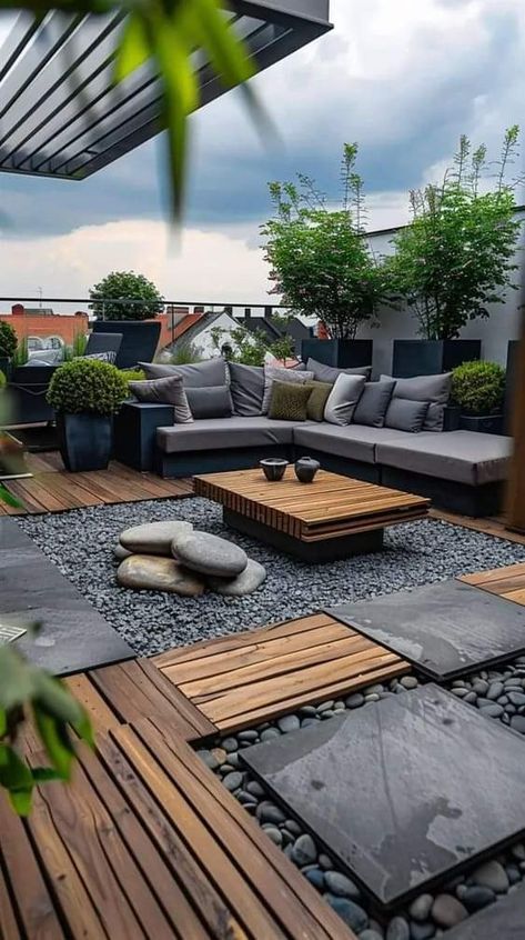 Small Rooftop Ideas, Rooftop Hangout, Small Rooftop, Rooftop Ideas, Roof Top Deck, Ideas Terraza, Roof Terrace Design, Rooftop Patio Design, Terraced Landscaping