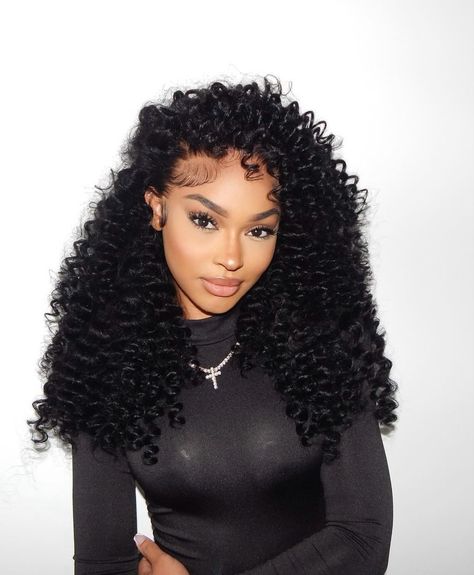 #curls #frontalinstall Bohemian Curls Weave Hairstyles, Wond Curls Frontal Wig, Tight Wand Curls, Wond Curls, Crochet Curls, Small Curls, Curls For The Girls, Wand Curls, Frontal Wigs