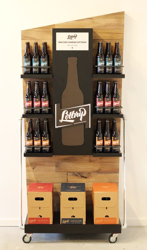 Beer Display, Beer Stand, Shopper Marketing, Beer Store, Bar Beer, Beer Shop, Snacks For Adults, Pos Display, Bottle Display