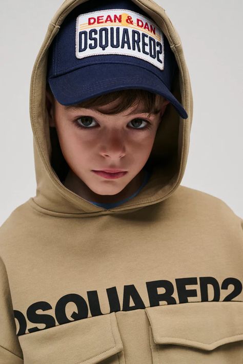 Dsquared2 kid's baseball cap with lettering | Brave Kid Brave Kids, Kids Baseball Caps, Modeling Portfolio, Kids Sportswear, Shoes For Boys, Kids Baseball, Boy Models, Ivy League, Photography Poses For Men