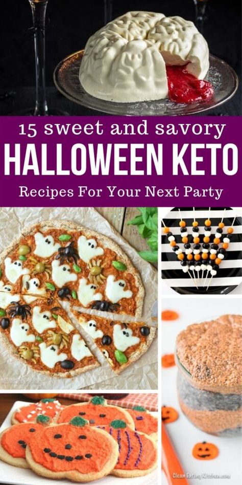 Keto Halloween Treats and Recipes that are perfect for your next Halloween Bash. Low carb recipes that will satisfy and everyone can enjoy. #keto #lowcarb #halloween #snack #appetizer #dessert #easy #healthy #party #crowd Halloween Recipes Appetizers, Halloween Appetizers For Party, Keto Halloween, Recipes Halloween, Keto Holiday Recipes, Super Easy Desserts, Halloween Party Food, No Cook Appetizers, Keto Holiday