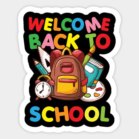 4th Of July Stickers, July Stickers, Back To School Displays, First Day Of School Pictures, Welcome To Class, First Day Of School Teacher, Preschool Designs, School Art Activities, School Board Decoration