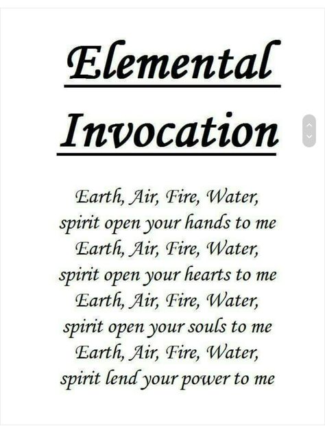 Element invocation Spells For Beginners, Wiccan Magic, Witch Spirituality, Elemental Magic, Grimoire Book, Magic Spell Book, Wiccan Witch, Eclectic Witch, Magick Spells