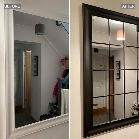 How to create your own DIY window mirror for just £10 Window Mirror Diy, Window Mirrors, Kitchen Radiator, Window Interior, Fake Window, Hall Mirrors, Mirror Window, New Bathroom Ideas, Lounge Ideas