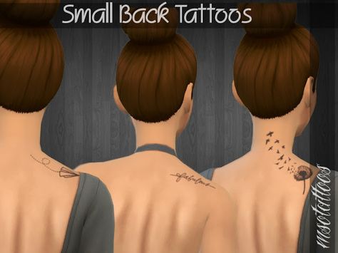 Sims 4 CC's - The Best: Small Back Tattoo by Luvjake Sims 4 Small Tattoos, Small Back Tattoos, Sims 4 Tattoos, The Sims 4 Skin, Pelo Sims, Sims 4 Cc Shoes, Sims 4 Cc Makeup, Sims 4 Mm Cc, Sims 4 Cc Skin