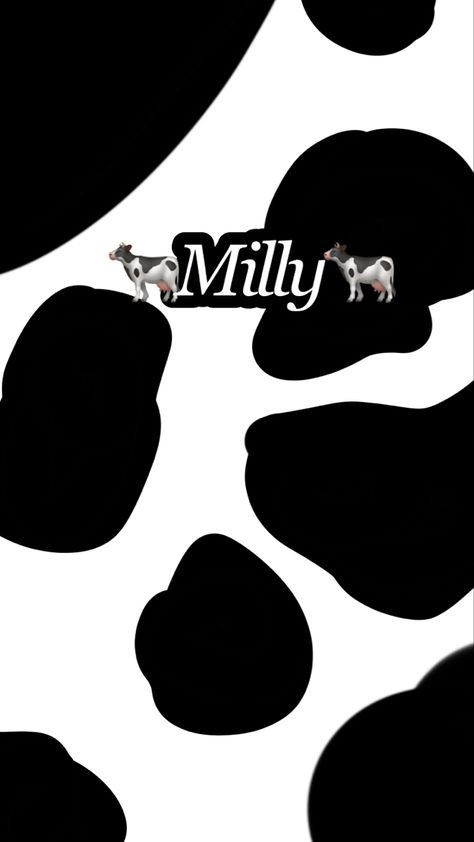 This background is a cow print with the name milly Cellphone Wallpaper Backgrounds, Back Ground, Aesthetic Background, An Aesthetic, Cellphone Wallpaper, Aesthetic Backgrounds, Cow Print, Wallpaper Backgrounds, Sleep Eye Mask