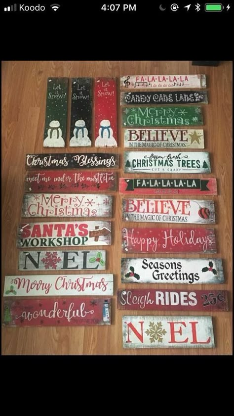 Easy Diy Christmas Decor, Diy Christmas Decor Ideas, Ideas For Front Porch, Christmas Signs Diy, Christmas Wooden Signs, Diy Christmas Decor, Pallet Christmas, Diy Christmas Decorations Easy, Christmas Signs Wood