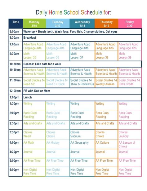 Download homeschool schedule template 02 Homeschool Schedule Printable, Block Schedule Template, Kindergarten Homeschool Schedule, Homeschool Schedule Template, Homeschool Daily Schedule, Block Schedule, Schedule Ideas, Daily Schedule Template, Block Scheduling