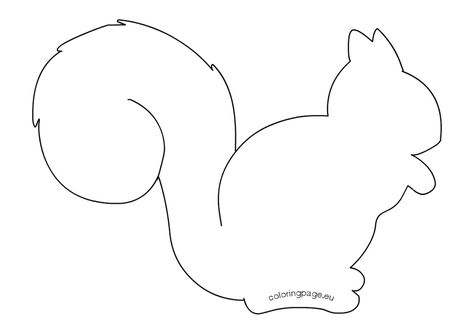 Squirrel Silhouette printable Squirrel Printable Template, Squirrel Silhouette Printable, Squirell Crafts Preschool, Squirrel Pattern Printable, Squirrel Template Free Printable, Animal Silhouette Printable, Squirrel Outline, Squirrel Template, Squirrel Printable