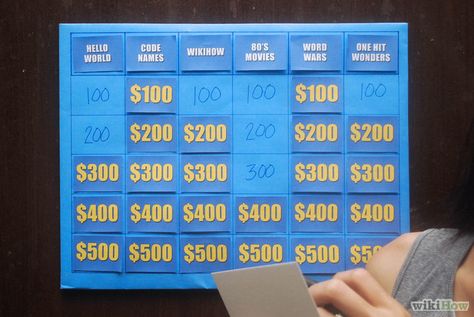 Jeopardy Board, Game For Students, Scout Games, Easy Baby Shower Games, Anniversary Games, Game Image, Make Your Own Game, College Things, Jeopardy Game