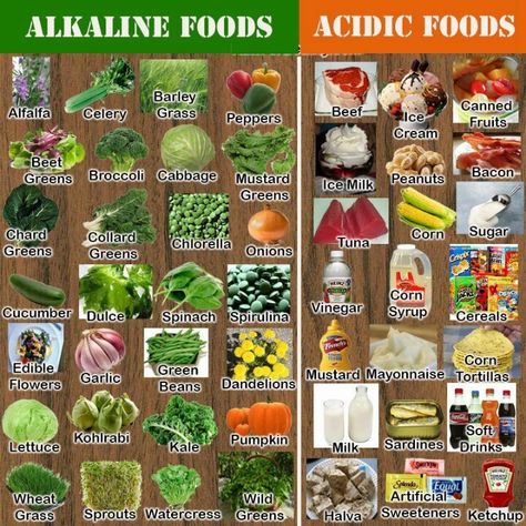 Alkaline food chart: cancers and other diseases feed off of the nutrients in acidic food, but nutrients in the Alkaline food help fight the disease and don't enable it to grow. Acid And Alkaline, Acidic Foods, Food Charts, Alkaline Diet, Alkaline Foods, Food Info, Food Facts, Health Info, Health Remedies