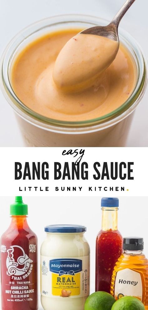 Bang Bang Sauce, Homemade Sauce Recipes, Shrimp Sauce, Yum Yum Sauce, Chicken Shrimp, Sauce For Chicken, Läcker Mat, Infused Oils, Homemade Sauce