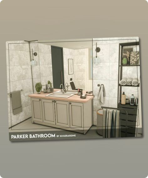 Sims 4 Parker Bathroom (TSR only CC) Small Modern Bathroom! Filesize: 52 KB Author: xogerardine #sims4cc #sims #gaming #bathrooms #modern #furniture Sims 4 Modern Bathroom Cc, Small Modern Bathroom, Bathrooms Modern, Hall House, Sims 4 Cc Download, Cc Furniture, Sims 4 Cc Furniture, Best Sims, Sims 4 Cc