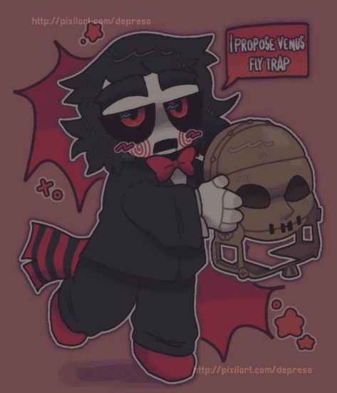 #SAW #billythepuppet Billy Saw Drawing, Saw 2004 Aesthetic, Saw Lockscreen, Saw Icons, Jigsaw Drawing, Hoffman Saw, Amanda Young Saw, Saw Fanart, Slasher Art