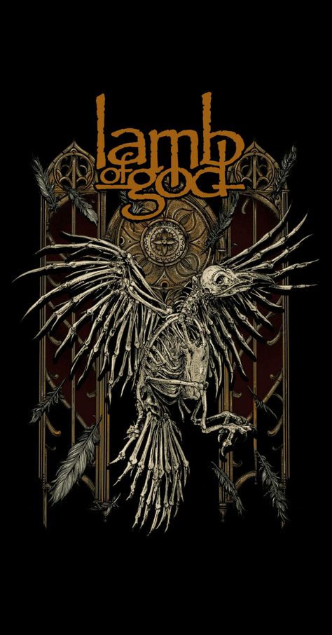 Lamb of God poster off of Behance Lamb Of God Artwork, Lamb Of God Wallpaper, Lamb Of God Poster, Bands Posters, Hery Potter, Poster Reference, God Logo, Arte Heavy Metal, Metal Posters Art