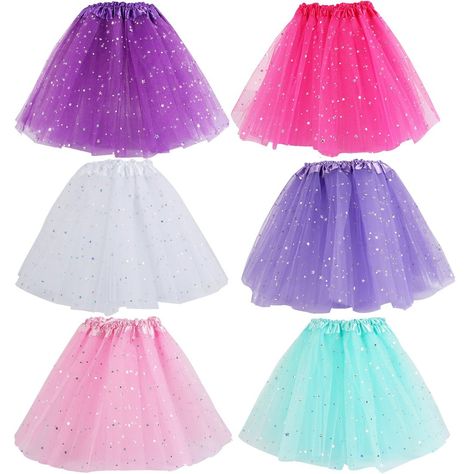 PRICES MAY VARY. 100% Polyester Great Value - Includes 6 Ballet Tutus with assorted colors as shown in images Perfect for your daughter's birthday party - Cute tutus for your darling and her friends to enjoy Recommended for 2 - 8 years (Only as a helpful guide, we strongly recommend you to measure your child's true waist size) Made of 3 Soft Layers of Polyester Tulle - With fun shades also great for embellishing and decorating Waist Size: 40 cm (16 in) relaxed to 70 cm (28 in) fully stretched; L Dance Party Favors, Princess Party Favor, Disney Princess Dress Up, Princess Dance, Princess Party Favors, Girls Ballet, Princess Dress Up, Princess Skirt, Disney Princess Dresses