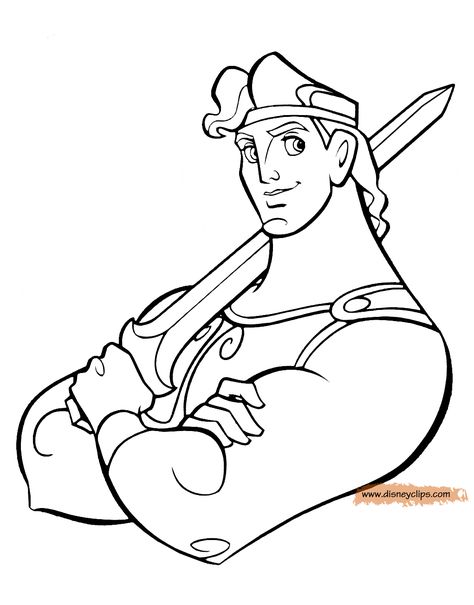 https://www.disneyclips.com/funstuff/images/coloring-hercules.gif Hercules Drawing, Hercules Coloring Pages, Hercules Party, Disney Mural, Free Disney Coloring Pages, Nursery Drawings, Hercules Disney, Disney Hercules, Spring Coloring Pages