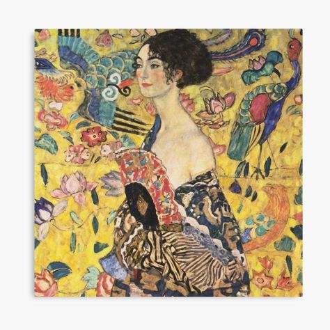 Klimt Women, Art Klimt, Art Mini Toile, Gustav Klimt Art, Klimt Art, Carl Larsson, Fan Poster, Beautiful Oil Paintings, Mini Canvas Art