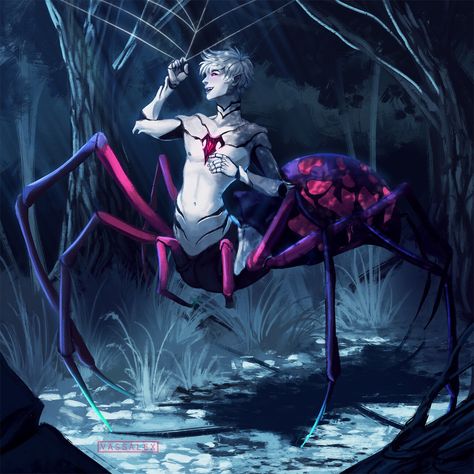 Spider Oc Monster Male, Spider Humanoid Male, Minecraft Origins, Monster Anime, Personaje Fantasy, Vampire Chronicles, Monster Boy, Humanoid Creatures, Spider Art