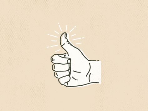 Thumbs Up by Nick Brito Thumbs Up Drawing, Thumbs Up Icon, Simple Line Drawings, Hand Reference, Retro Logos, Hand Logo, Up Tattoos, Figure Drawing Reference, Simplistic Tattoos