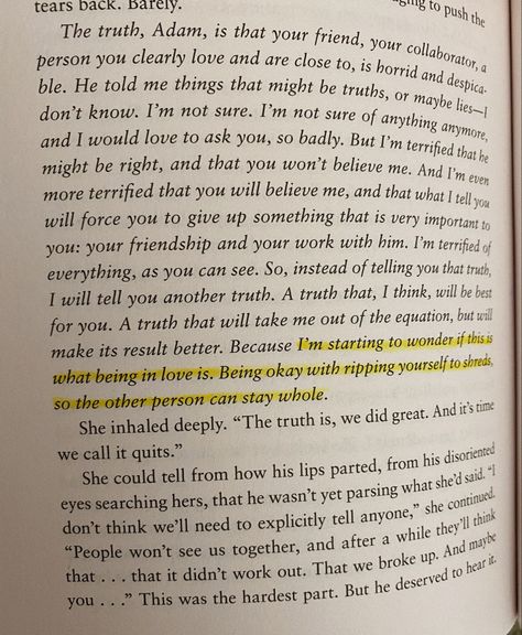 Highlighted Lines From Books, Best Lines From Books Novels About Love, Best Book Quotes Of All Time Novels, Deep Lines From Books About Love, Under One Roof Ali Hazelwood Quotes, Best Lines From Books Novels About Life, Love Novel Quotes, Novel Love Quotes, Love Quotes From Novels