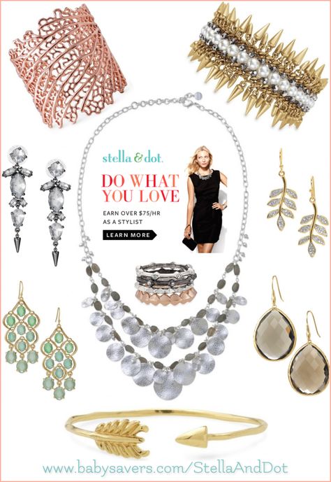 How Much Does a Stella and Dot Stylist Make? Join Today for $450 in FREE Accessories! Stella And Dot, Statement Necklace, Look At, Art Deco, Dots, Art