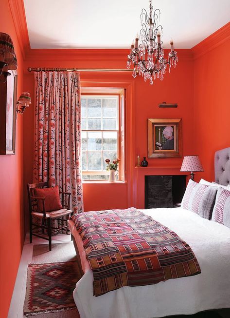 Paint colour ideas | House & Garden Timeless Paint Colors, Orange Rooms, Paint Your House, Bedroom Orange, Orange Paint, Orange Walls, London House, Kitchens And Bedrooms, Red Rooms