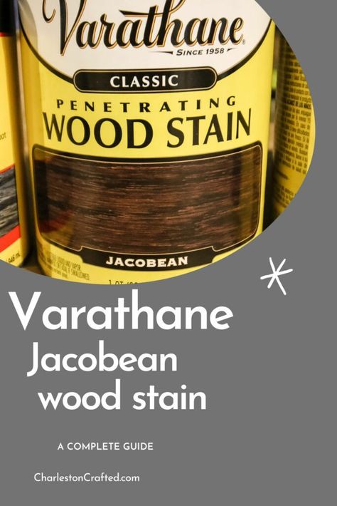 Varathane Jacobean - wood stain color review Jacobean Stain, Stain On Pine, Wood Stains, Wood Stain Colors, Perfect Dark, Wood Stain, Diy Furniture Projects, Stain Colors, Wood Chair