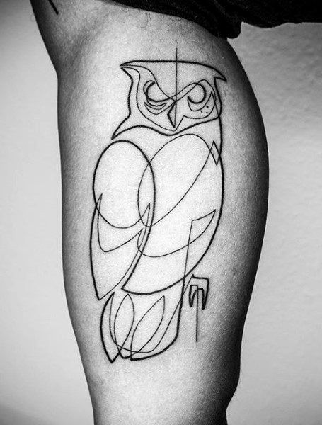 Flying Owl Tattoo, Abstract Owl Tattoo, Simple Owl Tattoo, Mens Owl Tattoo, Realistic Owl Tattoo, Geometric Owl Tattoo, Mo Ganji, Geometric Owl, One Line Tattoo