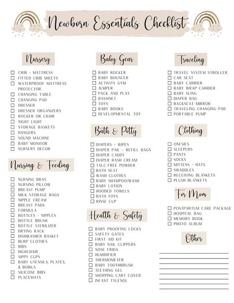 Newborn Essentials Checklist Baby Essentials Checklist Newborn Must Haves Baby Checklist Newborn Checklist - Etsy Baby Preparation Checklist, Checklist Newborn, Baby Essentials Checklist, Newborn List, Baby Checklist Newborn, Newborn Essentials Checklist, Newborn Must Haves, Baby Items List, Baby Essential List