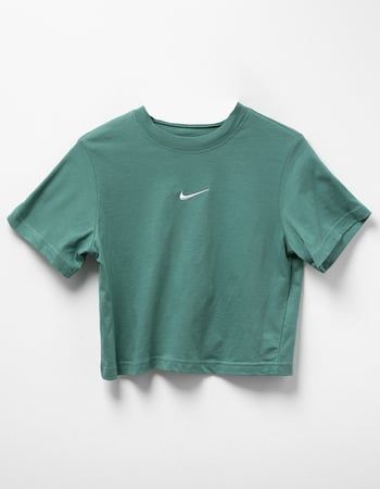 Tops for Girls | Tillys Nike Essentials, Wwe T Shirts, Flannel Sweatshirt, Cute Nike Outfits, Nike Swoosh Logo, Casual Preppy Outfits, Boxy Tee, Swoosh Logo, Nike Swoosh