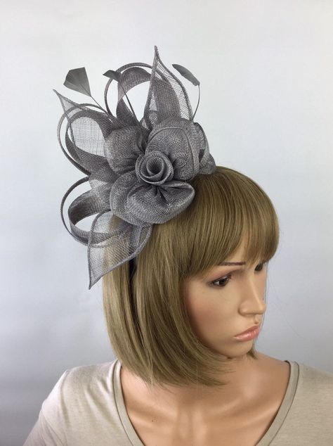 Silver Fascinator, Grey Fascinator, Cream Fascinator, Navy Blue Fascinator, Ascot Ladies Day, Mother Of The Bride Hats, Ivory Fascinator, White Fascinator, Green Fascinator