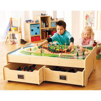 (Tidy) play time Kids Train Table, Duplo Table, Train Set Table, Waterfall Mountain, Kids Craft Tables, Playroom Table, Kids Play Table, Car Table, Train Table