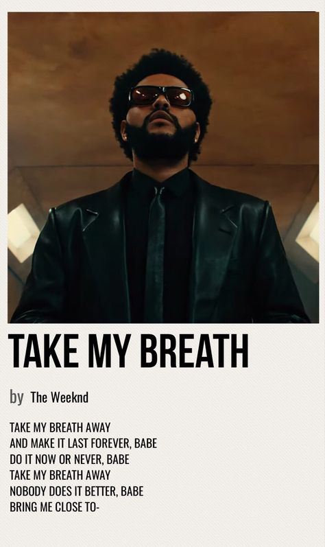 minimal poster of the song take my breath by the weeknd The Color Violet Tory Lanez Poster, The Weeknd Song Poster, Song Posters The Weeknd, Posters Rappers, Take My Breath The Weeknd, The Weeknd Album Poster, Rapper Posters, The Weeknd Album Cover, The Weeknd Background