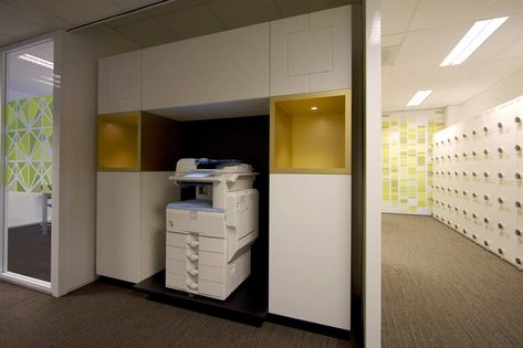 Gallery of Office Besturenraad / COEN! - 3 Office Printer Area, Interior Design Major, Printer Station, Coworking Office Space, Printer Cabinet, Office Pantry, Office Design Inspiration, Coworking Office, Mini Office