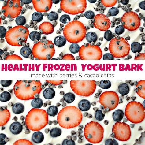 Greek Yogurt Recipes Dessert, Lychee Syrup, Yogurt Dessert Recipes, Greek Yogurt Dessert, Healthy Frozen Yogurt, Yogurt Bark Recipe, Fruit And Chocolate, Frozen Yogurt Bar, Frozen Greek Yogurt