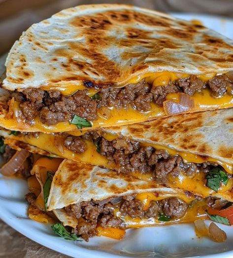 Keto Recipes - Food Network Keto Cheeseburger Quesadilla, Low Carb Hamburger Meat Recipes, Keto Hamburgers, Cheeseburger Quesadillas, Cheeseburger Quesadilla, Keto Cheeseburger, Sugar Free Ketchup, Keto Beef, Free Keto Meal Plan