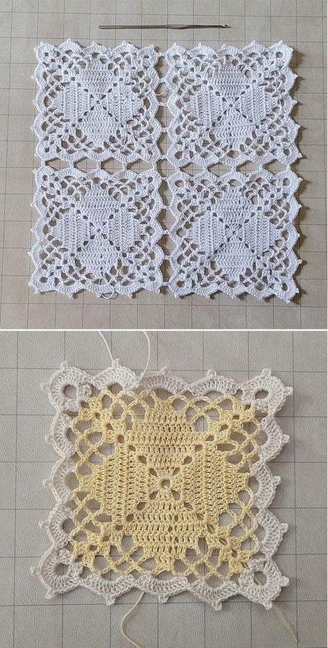 Crochet Pattern Tablecloth, Filet Crochet Tablecloth Patterns Free, Square Crochet Table Cloth Free Pattern, Lacy Crochet Squares, Crochet Table Cloths Free Patterns, Square Crochet Doily Pattern Free, Free Crochet Tablecloth Patterns, Table Cloth Crochet Pattern Free, Crochet Table Runner Free Pattern Easy