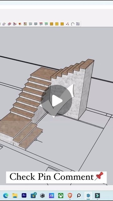 PTS CAD EXPERT on Instagram: "✅Automatic staircase design in layout & plannings in SketchUp with MAJ Stairs Extensions | For professional courses install our application “PTS CAD Expert” on Android & IOS store @diksha_.kataria YouTube▶ PTS CAD EXPERT What’s app - +918199929888 www.ptscadexpert.com ptscadexpert@gmail.com . . . . . . . . . . . . . #sketchup #autocad #sketchuppro #enscape3d #architectures #sketchup3d #designing #jhspowerbar #3d #designing #design #architecture #reels #instagram #reelsinstagram #trending #viral #love #explore #instagood #explorepage #tiktok #reelitfeelit #shortsclip #shortscraft #youtube" Staircase Layout, 3d Autocad, Reels Instagram, Staircase Design, Stairs Design, Design Architecture, Autocad, 3 D, Stairs