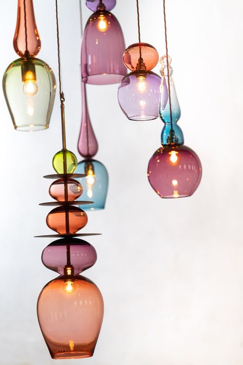 Glass Blowing Ideas, Lighting Layers, Sculptural Light, Sculptural Lighting, Glass Lights, Blown Glass Pendant Light, Cottage Style Homes, Glass Ceiling Lights, Overhead Lighting