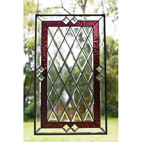 Stained Glass Privacy Window, Art Deco Stained Glass Designs, Traditional Stained Glass Panels, Pantry Window, Creek Ideas, Glass Etching Diy, Antique Stained Glass Windows, Window Designs, Disney Layouts