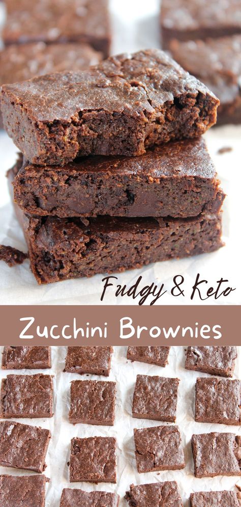 Keto Fudge Brownies, Zucchini Desserts Keto, Gf Zucchini Brownies, Keto Zuchini Baking Recipes, Low Carb Zuchini Baking Recipes, Keto Zucchini Cookies, Zuchini Baking Recipes Keto, Zucchini Recipes Keto Low Carb, Low Carb Baking Recipes