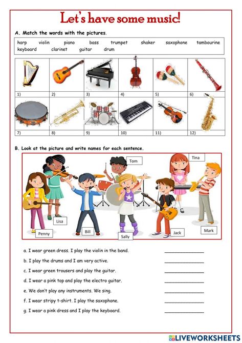 Music Class Worksheets, Free Music Worksheets, Music Language, Music Lessons For Kids, English Teaching Resources, Music Worksheets, 2nd Grade Worksheets, Reading Music, About Music