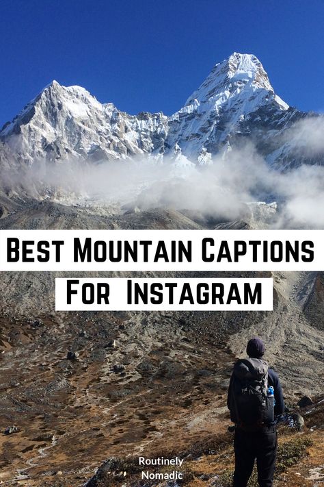 Vacation Quotes Mountain, Mountain Friends Quotes, Ig Mountain Captions, Insta Captions For Beautiful View, Travel Captions Mountains, Mountain Short Caption, Caption For Travel Pictures Mountain, Caption On Mountains View, Captions For Scenic Pictures