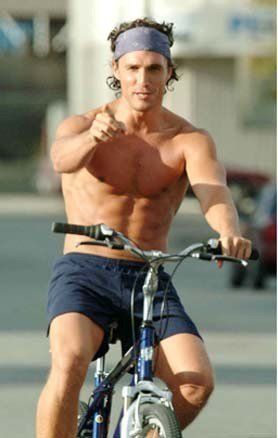 #bodybuilding #fitness #health #workout Matthew Mcconaughey Shirtless, Matthew Mc, Men Actors, Bicycle Ride, Ride Bicycle, Riding A Bike, Le Male, Matthew Mcconaughey, Livingston