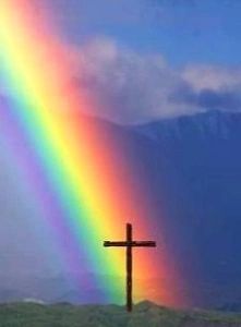 The Rainbow and the Cross | A Means to an End Rainbow Pictures, God's Promise, Gods Creation, A Hill, Gods Promises, Alam Yang Indah, Beautiful Rainbow, A Cross, Spiritual Inspiration