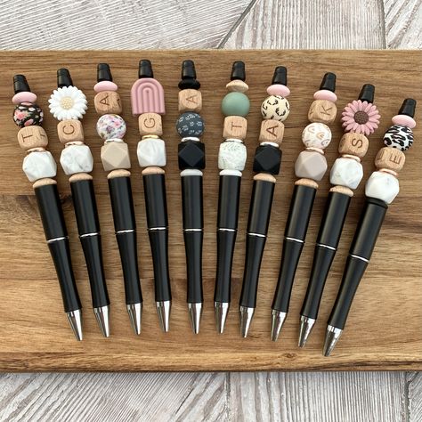 Beadable Pen Ideas, Bead Pens, Personalized Pens, Business Pens, Pen Ideas, Office Supplies Gift, Cute Gift Ideas, Beadable Pens, Pen Diy