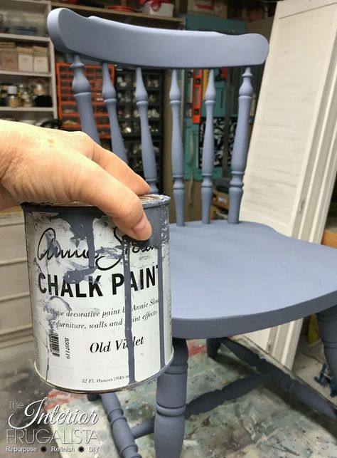 Chair Spindle Painting Tutorial Painted Chairs Diy, Painting Kitchen Chairs, Chalk Paint Brands, Painted Wooden Chairs, Painted Wood Chairs, Wooden Kitchen Chairs, Painted Kitchen Tables, Painted Chair, Wooden Chairs