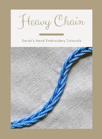 Also known as : Heavy braid chain stitchAs the name suggests, this is a heavy or thick looking chai Chain Embroidery, Crazy Quilt Stitches, Basic Hand Embroidery Stitches, Embroidery Stitches Beginner, Embroidery Hoop Crafts, Stitching Embroidery, Chain Stitch Embroidery, Basic Embroidery Stitches, Hand Embroidery Tutorial